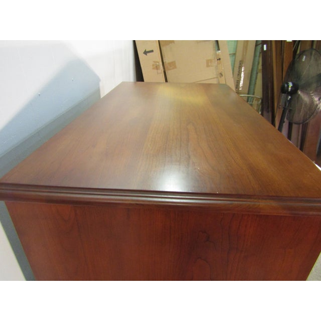 1960s Henkel Harris Solid Cherry Chest of Drawers For Sale - Image 5 of 10