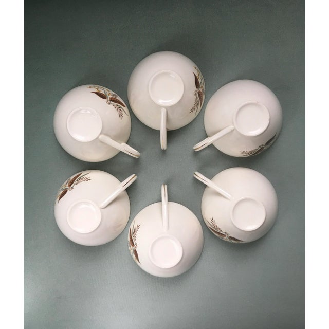 Mid 20th Century “Harmony” China Teacups and Saucers by Edwin Knowles Set- 12 Pieces For Sale In Jacksonville, FL - Image 6 of 9