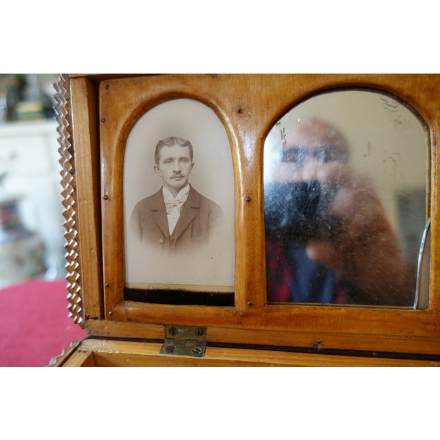 Vintage Sewing Box, 1920s For Sale - Image 4 of 10