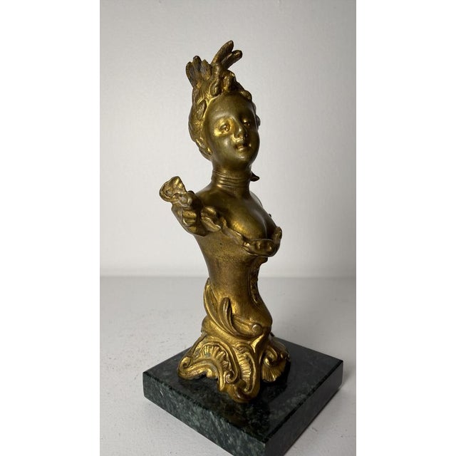 Belle Époque Bronze Sculptures, 1800s, Set of 2 For Sale - Image 5 of 16