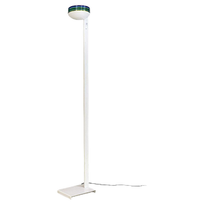 Italian Modern Metal and Murano Glass L670 Floor Lamp by R. Pamio for Leucos, 1980s