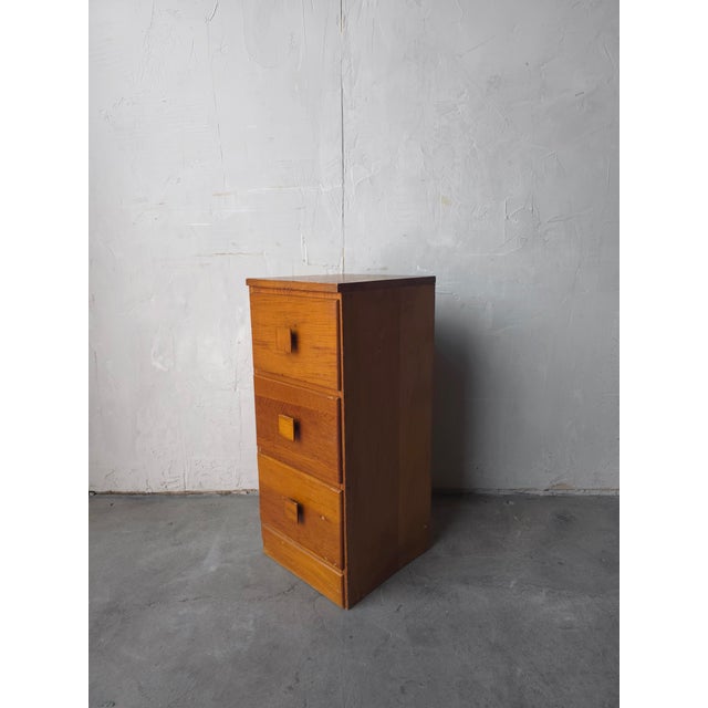 We love this small antique drawered cabinet. A true wabi sabi beauty with fun square drawer handles. It appears to be...