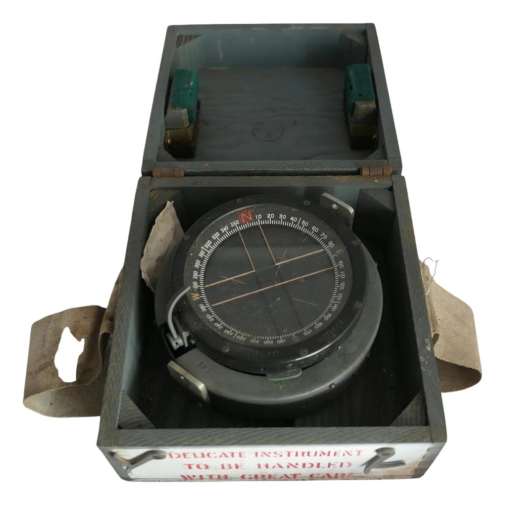 Royal Air Force P11 Aircraft Compass No. 11242 D, 1930s | Chairish
