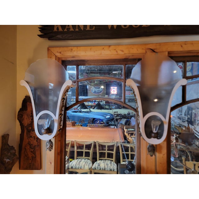 Movie Theater Wall Sconces Hollywood RTegency Style - A Pair For Sale - Image 10 of 10