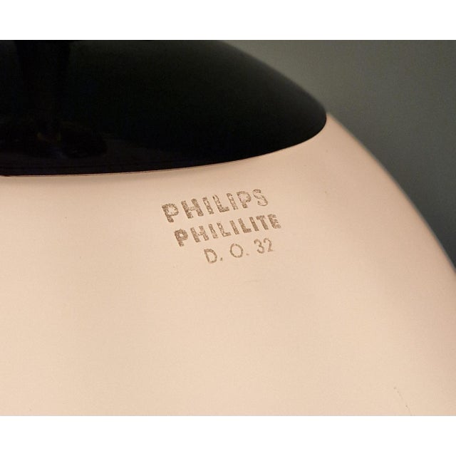 Bauhaus Pendant Light in White Opaline Glass and Chromed Metal from Philips, 1930 For Sale - Image 6 of 11