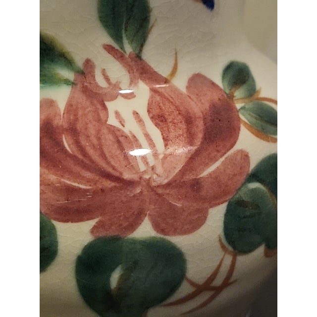 1940s 1940s Red Wing Pottery MCM Creamer Botanical For Sale - Image 5 of 12