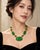 Early 20th Century Antique Hand-Carved 14k Yellow Gold Jade Bead Necklace For Sale - Image 5 of 5