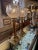Mid 20th Century Pair of Mid 20th Century Brass and Marble With Cut Crystal Open Globe Torchiere Buffet Lamps For Sale - Image 5 of 12