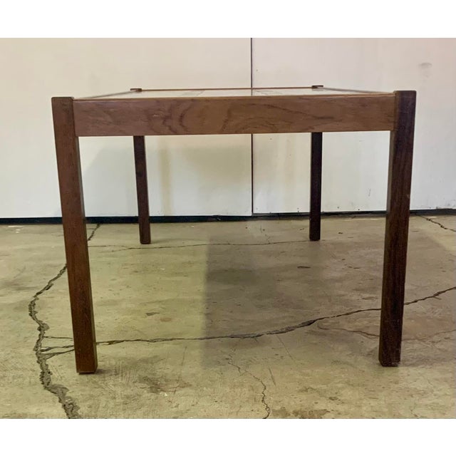 Wood 1960s Mid Century Danish Coffee Table, With Ceramic Tiles For Sale - Image 7 of 9