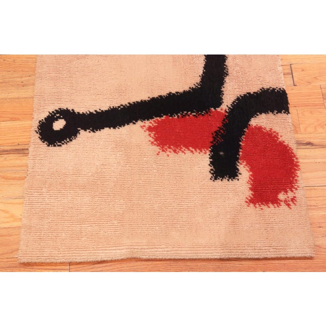 Mid 20th Century Nazmiyal Collection Vintage Paul Klee Rug “Little Drummer Boy” For Sale - Image 5 of 7