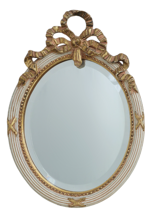 Louis XVI Baroque Style Mirror in Carved Wood, France, 1950s