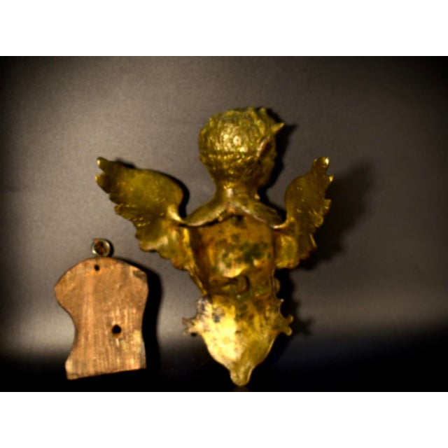 Rare 19th Century French Gothic Vampire Brass Wall Sculpture For Sale - Image 10 of 11