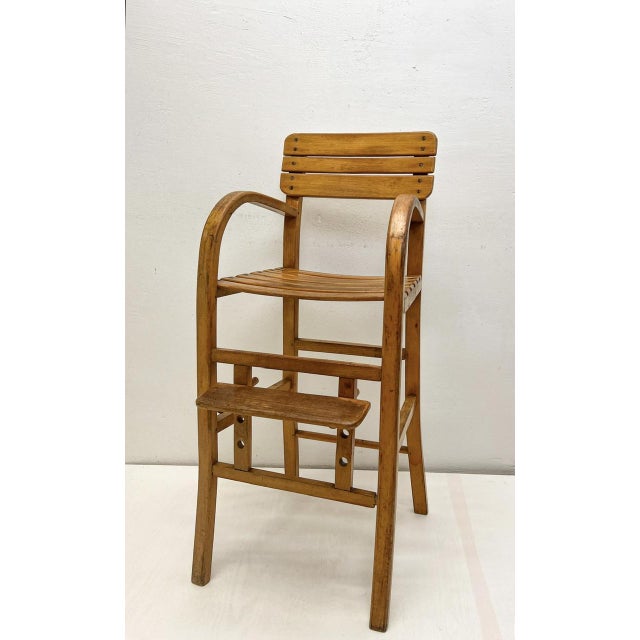 Mid-Century Modern Beech Wood Childrens Chair from Unifa, 1960s For Sale - Image 3 of 12