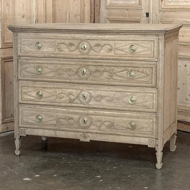 18th Century Liègeois Louis XVI Period Stripped Oak Commode For Sale - Image 4 of 18