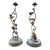 Vintage Spi San Pacific International Hummingbird Candle Holders, Pair | Sculptural Vine & Leaf Design, 16.5" For Sale