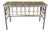 Antique French Wrought Iron Console Table With Marble Top For Sale