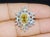 Contemporary GIA Certified Natural 6.1CTS VS F Diamond 18K Solid Gold Yellow Ceylon Sapphire Ring, size 6.25 For Sale - Image 3 of 5