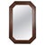 Brown Rectangular Mirror with Carved Dark Oak Frame, 1940s For Sale - Image 8 of 8