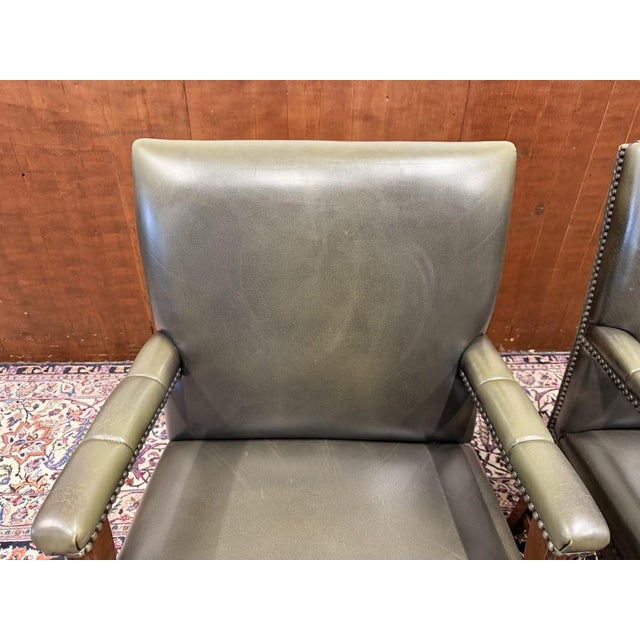 English Desk Chairs, Set of 2 For Sale - Image 3 of 15