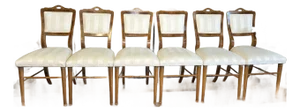Set of 6 Continental 19th Century Biedermeier - Viennese Walnut Chairs
