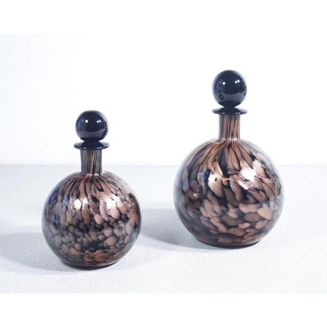 Blown Glass Bottles by Carlo Moretti, Set of 2 For Sale - Image 14 of 18