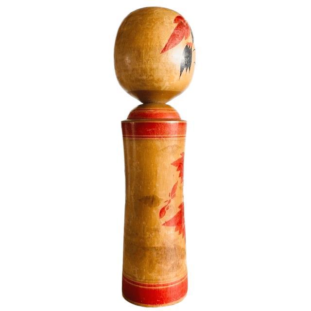 Vintage Japanese Kokeshi Dento Narugo Wooden Doll from Hikari/Mitsu, 1960s For Sale - Image 5 of 7