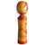 Vintage Japanese Kokeshi Dento Narugo Wooden Doll from Hikari/Mitsu, 1960s For Sale - Image 5 of 7
