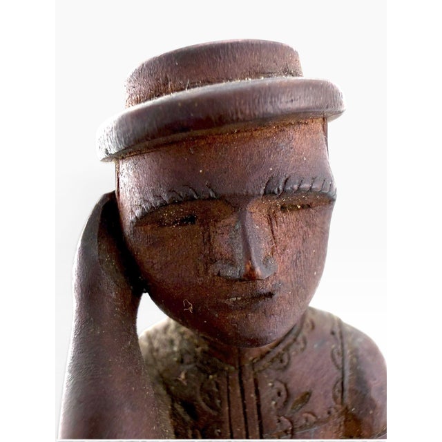 Late 19th Century 19th Century Slovak Črpák Shepherd’s Whey Cup With Figural Carved Handle For Sale - Image 5 of 17