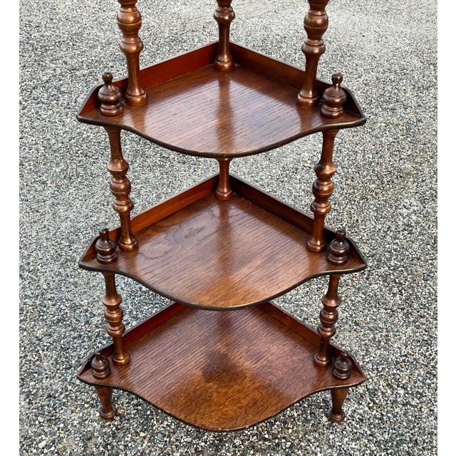 Victorian Vintage Victorian Style Corner Shelf For Sale - Image 3 of 8