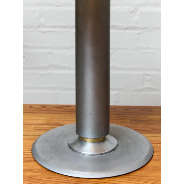 Mid 20th Century Mid 20th Century Art Deco Alabaster Shade Table Lamp by Boyd Lighting For Sale - Image 5 of 9