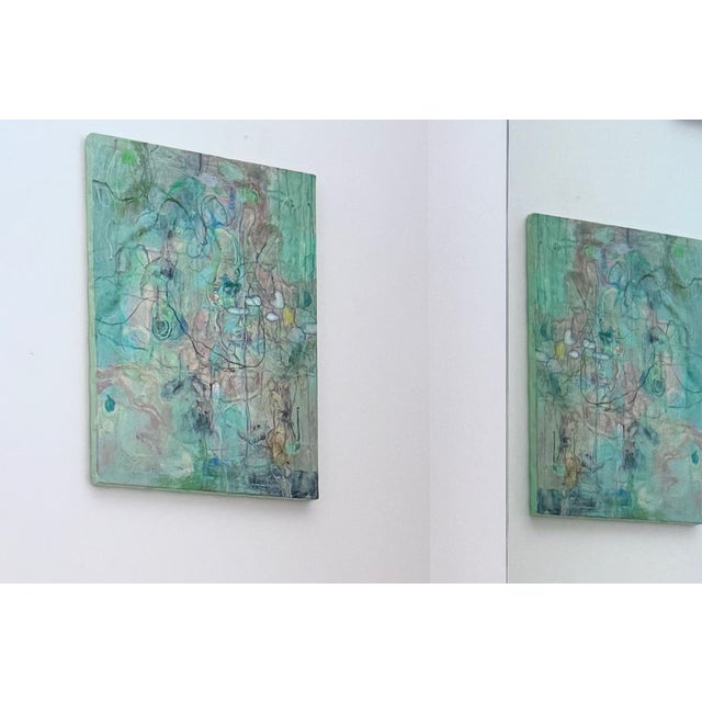 2020s 2020 "Excessive Sleep” Abstract Acrylic and Graphite on Canvas by Risa Takahashi For Sale - Image 5 of 12