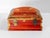 Wood 19th Century English or French Red Lacquer Gilt Chinoiserie Sewing Box For Sale - Image 7 of 16