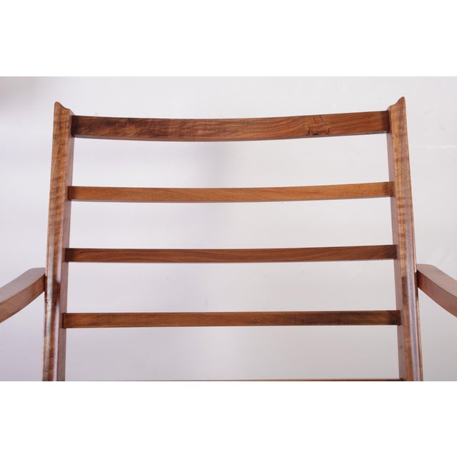 Art Deco Upholstered Walnut Lounge Chair, 1930s For Sale - Image 12 of 18