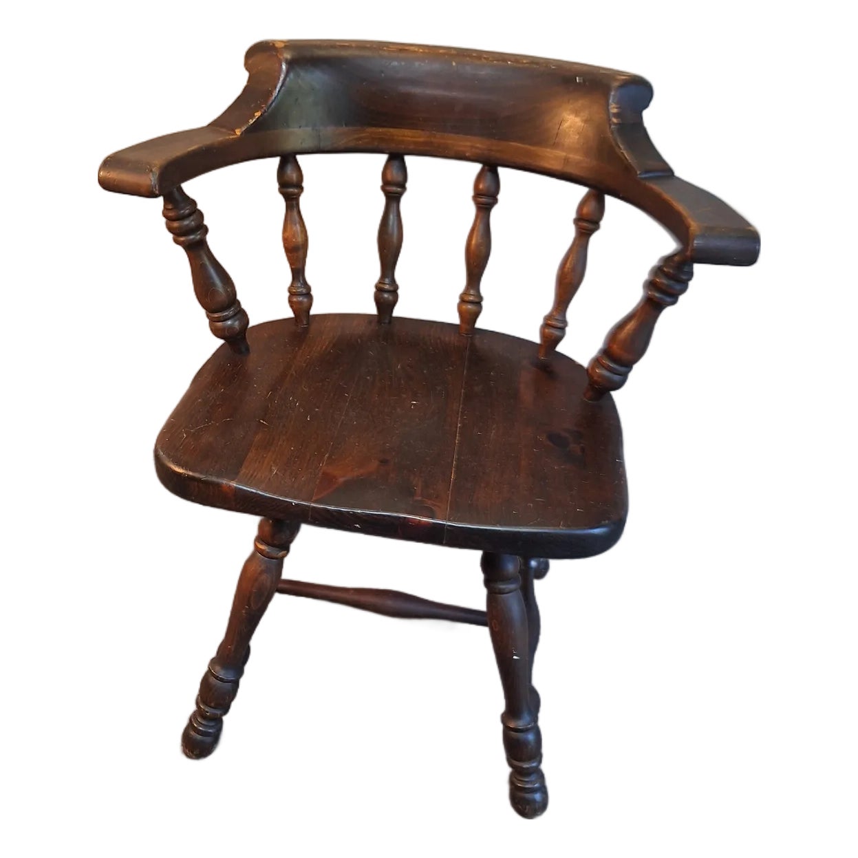 1960s Ethan Allen Swivel Desk Chair | Chairish
