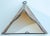 Mustard Vintage Moroccan Berber Hand-Painted Hide and Iron Fan-Form Wall Sconce, 1980 For Sale - Image 8 of 14