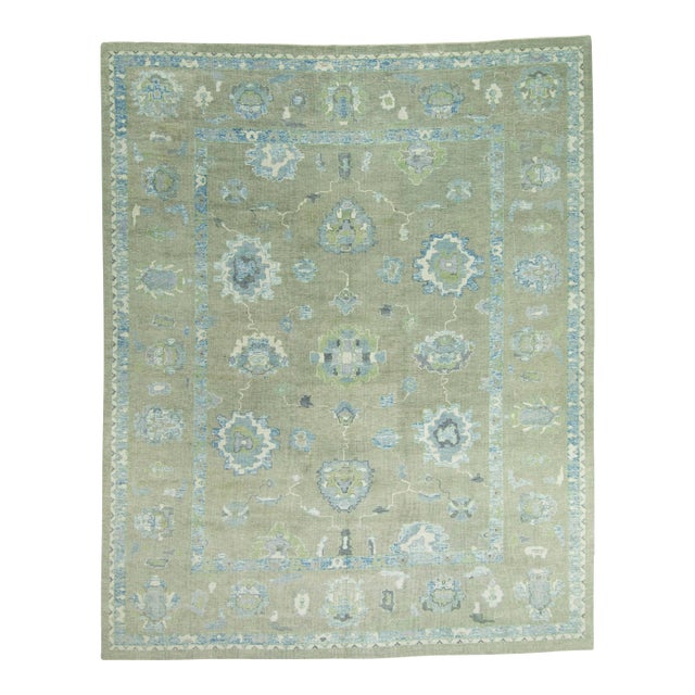 Turkish Oushak Rug 11'9" x 14'8" #18070 For Sale
