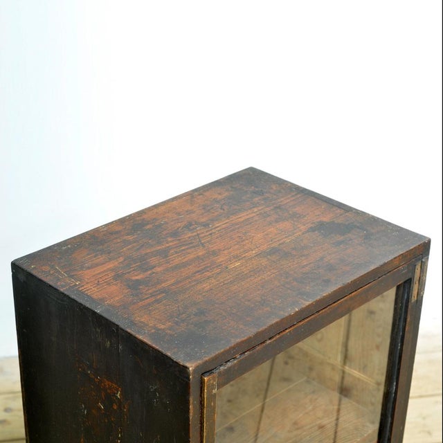 Brown Small Japanese Display Cabinet, 1925 For Sale - Image 8 of 14