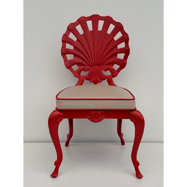Brown Jordan 1960s Set of Six Venetian Grotto Style Shell Back Chairs For Sale - Image 4 of 12