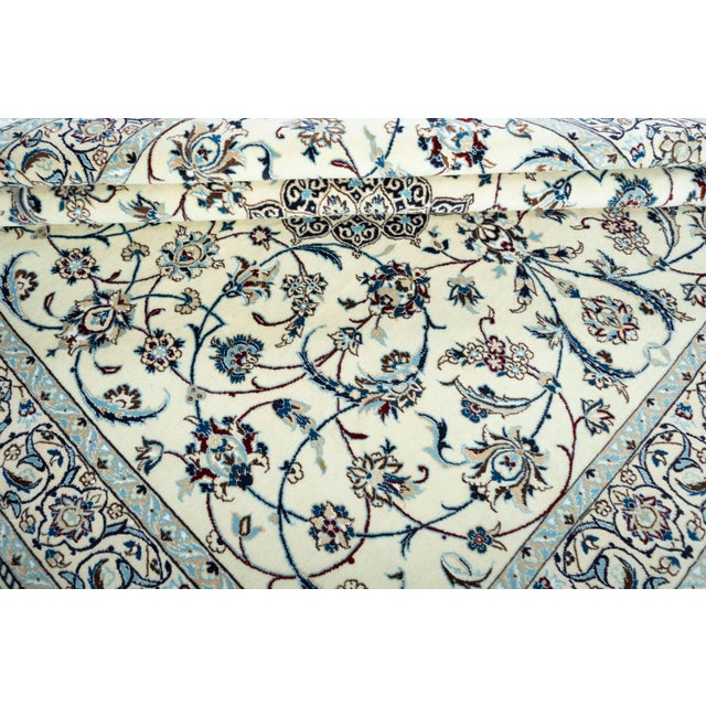 Hand-Knotted Oriental Rug with Silk For Sale - Image 10 of 13