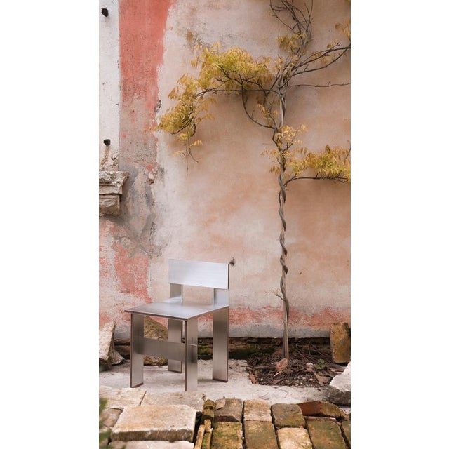 Soft Futurism Sandwich Chair in Walnut and Aluminum by Filippo Andrighetto For Sale - Image 4 of 16