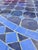 48" Handcrafted 2 Shades of Blues Moroccan Mosaic Table For Sale In Orlando - Image 6 of 7