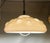 Mushroom Colored Acrylic Retractable Pull Down Dining Room Pendant Lamp, 1970s For Sale - Image 9 of 18