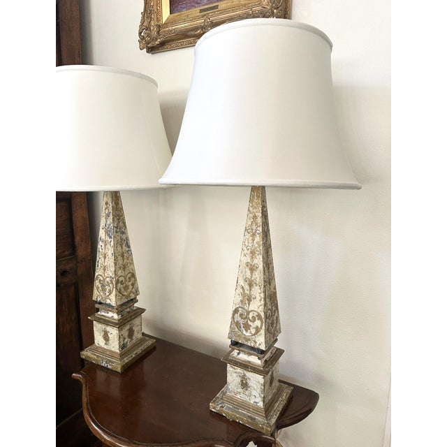 Wood Pair of Vintage Florentine Table Lamps For Sale - Image 7 of 10