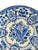 Delft Vintage Hand Painted Delft Blue and White Charger Bowl For Sale - Image 4 of 10