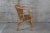 Brown Antique Bentwood Bamboo Woven Wicker Rattan Arm For Sale - Image 8 of 13