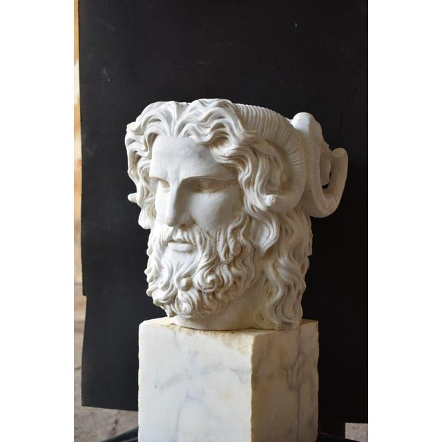 Bust of the Roman God Janus, 20th Century, Marble For Sale - Image 3 of 5