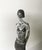 Gray Italian Cast Lost Wax and Bronze Sculpture by Aron Demetz Guardando, 2004 For Sale - Image 8 of 18