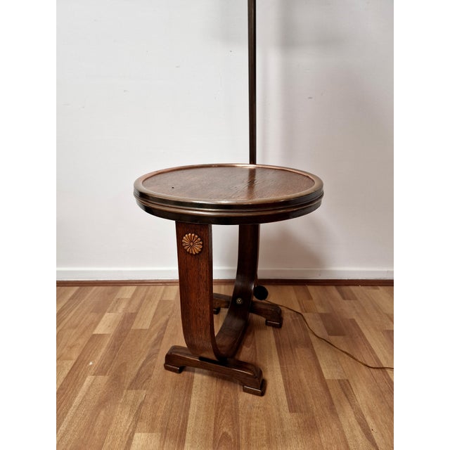 Art Deco Reading Table with Integrated Lamp, 1940s For Sale - Image 11 of 18