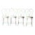Vintage Ice Cream Parlor Chairs Set of 4 For Sale