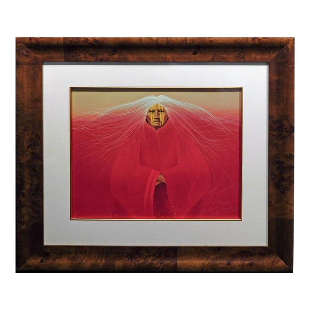 Frank Howell "Teton Fire" Framed Hand Signed Offset Lithograph Submit an Offer! For Sale